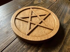 THE ALTAR PENTACLE - Carved in Solid Oak - Witchcraft