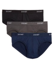 Men s Micro Speed Dri Show Brief 3-Pack, Black/Charcoal/Varsity, Medium