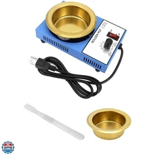 Solder Pot, 300W 110V, 100mm Soldering Bath Titanium Plate, Capacity 1500g 20...