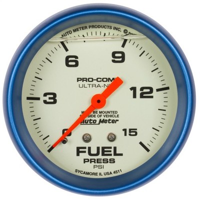AutoMeter 4211 Ultra-Nite Mechanical Fuel Pressure Gauge