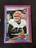 2025 Panini Donruss Optic Pink Prizm Carson Schwesinger #217 (RC) Browns