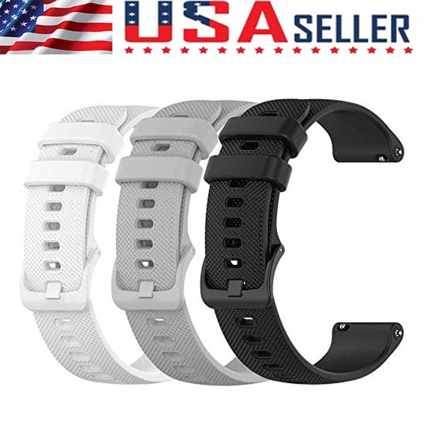 18mm20mm Samsung Soft Silicone Watch Band Divers Replacement Strap Quick Release