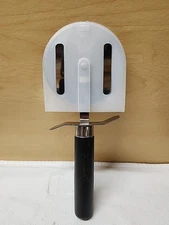 Retired Pampered Chef Pizza Cutter #1301 - Stainless Steel with Blade Cover