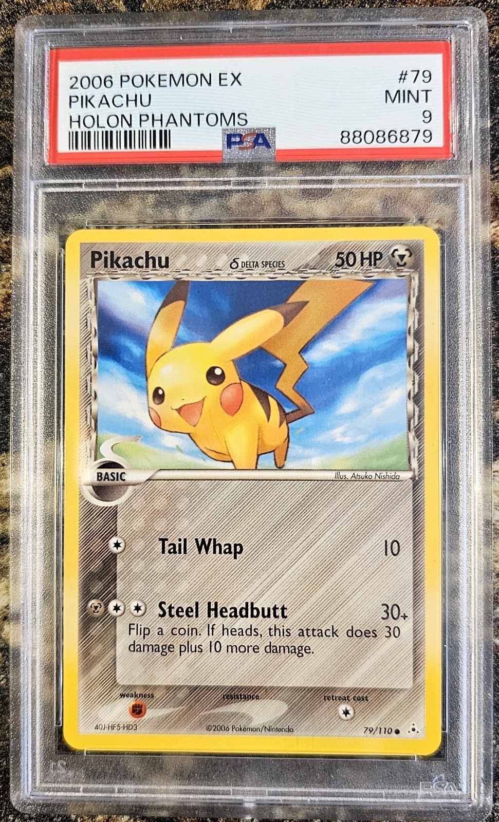 2006 Pokemon Holon Phantoms Pikachu 79 PSA 9 MINT