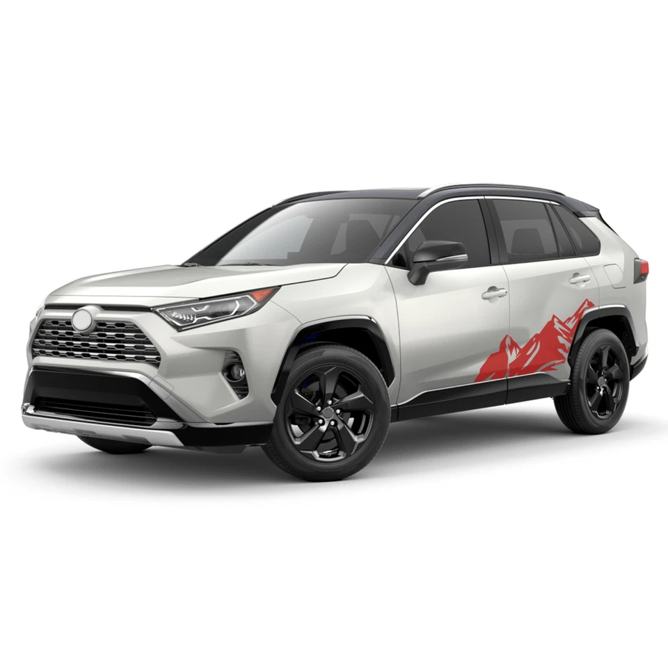 Calcomanía para TOYOTA RAV4 diseño deportivo de montaña lateral vinilo pegatina gráfica Foto 4 de 4