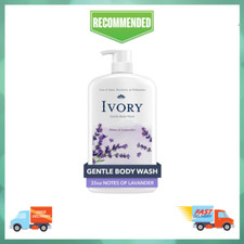 (1 Pack) Ivory Mild and Gentle Body Wash, Lavender Scent, 35 fl oz, Purple Color 0.23 per gallon