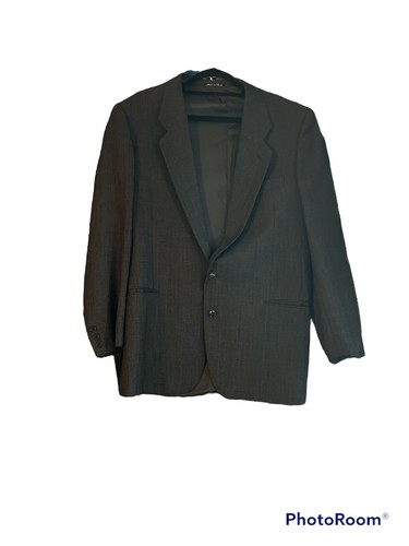 Giorgio Armani Men Blazer Brown Gray Vintage Sport Coat-43 L Italy - Picture 7 of 7