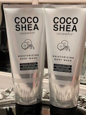 Bath  Body Works Coco Shea Cucumber Moisturizing Body Wash 10 oz x2