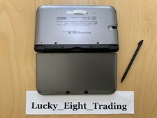 Nintendo 3DS XL LL Silver Black Console Stylus Japanese ver [H]