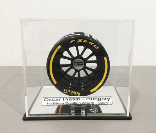 1/5th Oscar Piastri 2024 Hungary Win Pirelli Tyre Tire Award (LARGE) - Picture 3 of 7