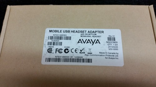 NEU Nortel Avaya NTEX14MB Mobiles USB Headset Adapter mit Monaural Headset 1640 - Bild 3 von 6