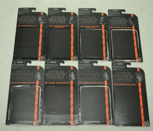 LOT OF 38 BACKING CARDS STAR WARS BLACK SERIES HASBRO