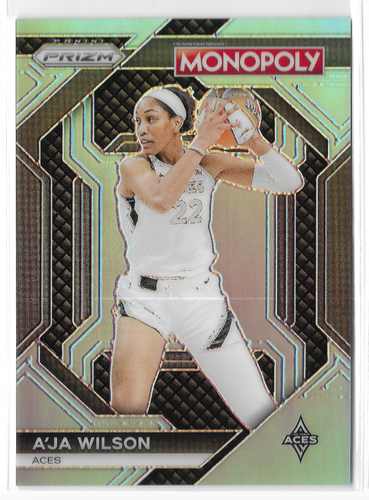 2024 Panini Prizm Monopoly WNBA Light Blue #WNBA3 A'Ja Wilson #161/199 Las Vegas