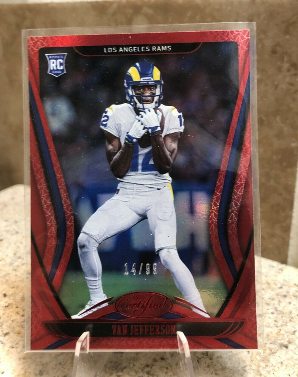 2020 Certified Rookies Mirror Red /99 Van Jefferson #127 Rookie RC