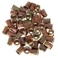 50Pcs 3/8-16 Rivet Nut Rivnut Insert Nutsert Carbon Steel Zinc Plated