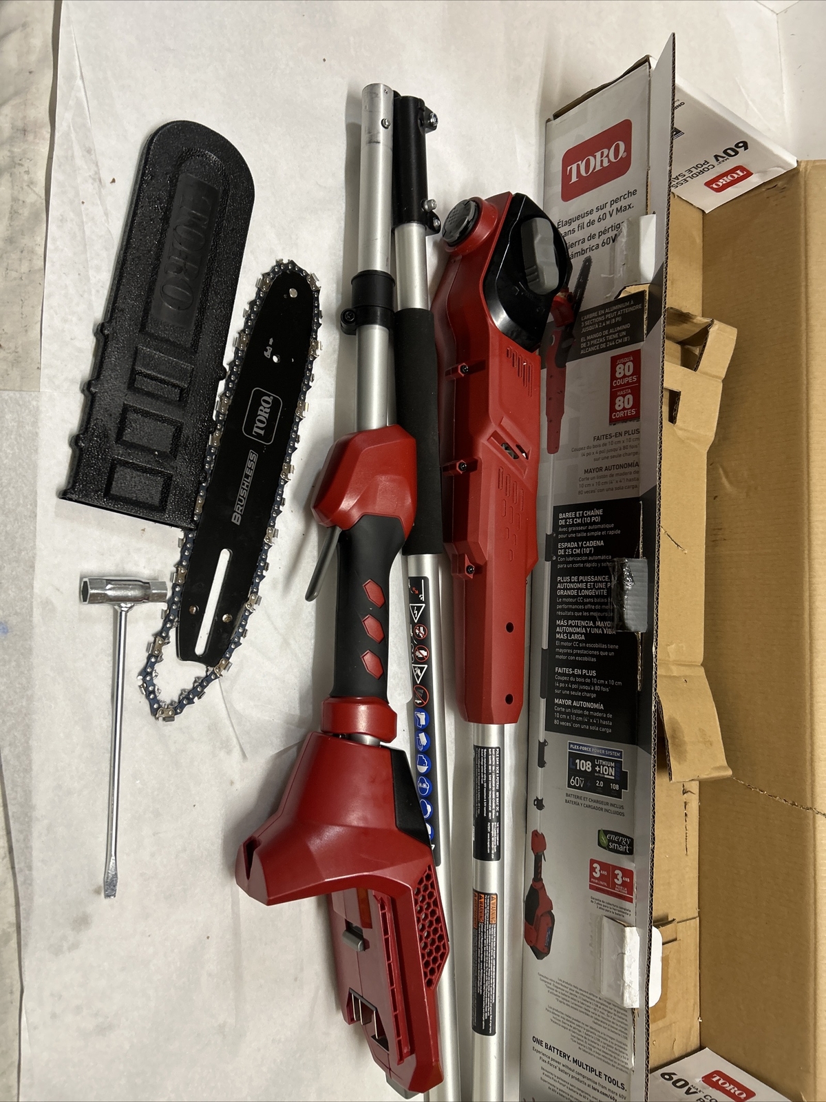 Toro Flex Force 60Volt Max 10" Brushless Cordless Electric Pole Saw