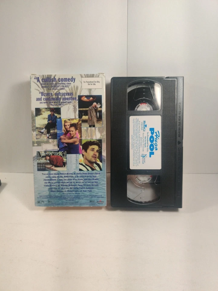 Hugo Pool 1997 VHS promo screener tape Alyssa Milano Robert Downey Jr. Foto 2 de 2