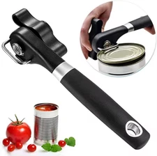 Manual Tin Can Opener Smooth Edge Stainless Steel Safe Side Cut Lid Tin Opener