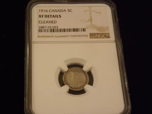 1916       5 C              Canada             NGC    XF