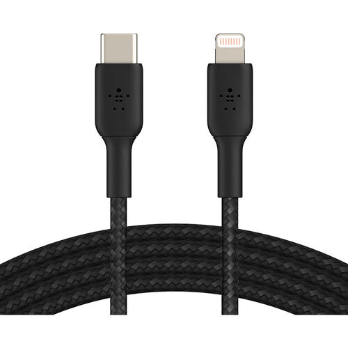 Belkin CAA004bt1MBK 1m USB-C to Lightning Cable - Black-image