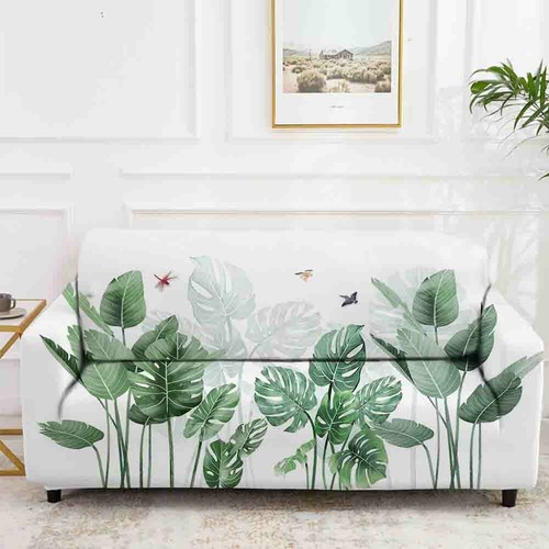 Clear Fear Leaf Stretch Sofa Cover Lounge Couch Slipcover Recliner Protector - Bild 4 von 11
