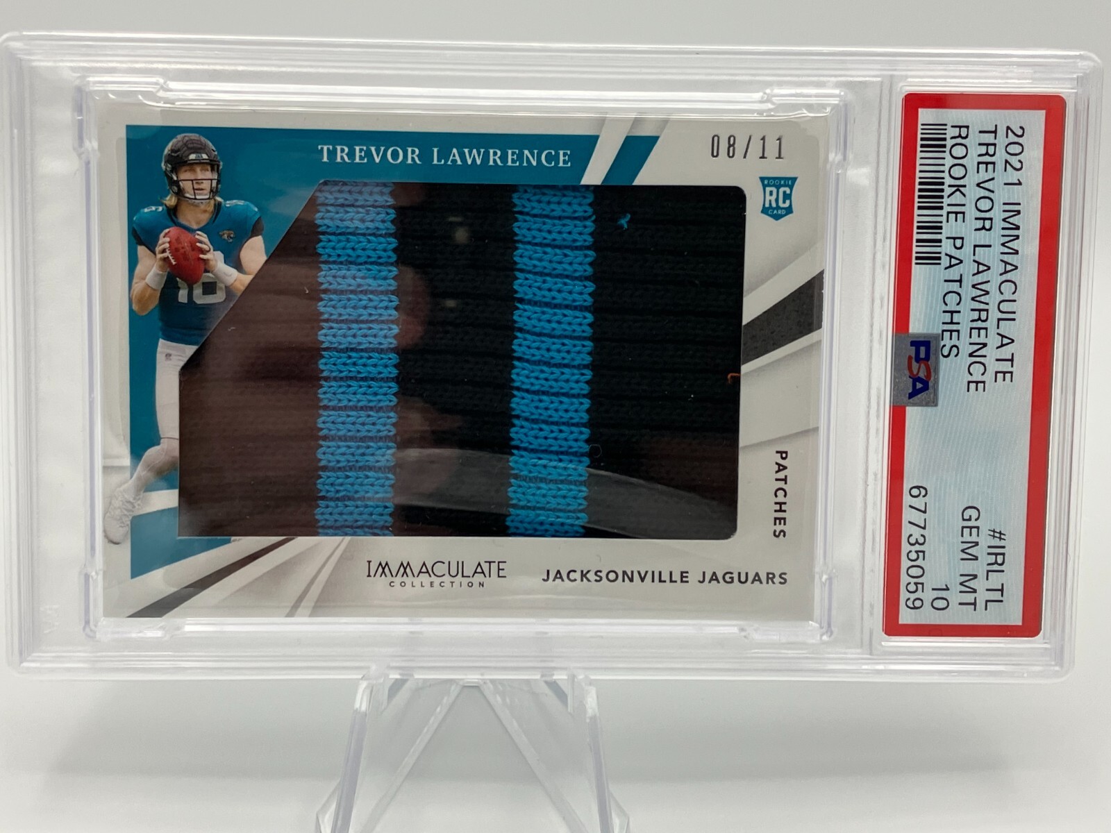 Trevor Lawrence Panini Immaculate Collection Rookie Patches #IRLTL Base
