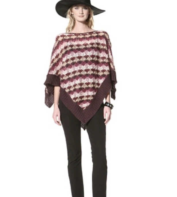 Capa Missoni Naranja Etiqueta Mohair Ganchillo Multicolor - Talla Única ~ Hecha en Italia ~ Foto 2 de 4