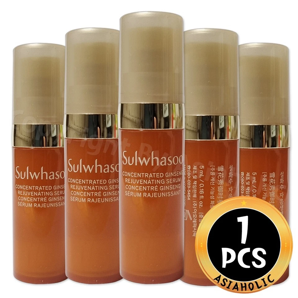 Sulwhasoo Concentrated Ginseng Rejuvenating Serum 5ml (1pcs ~ 20pcs) Newest Ver - image 4 of 4
