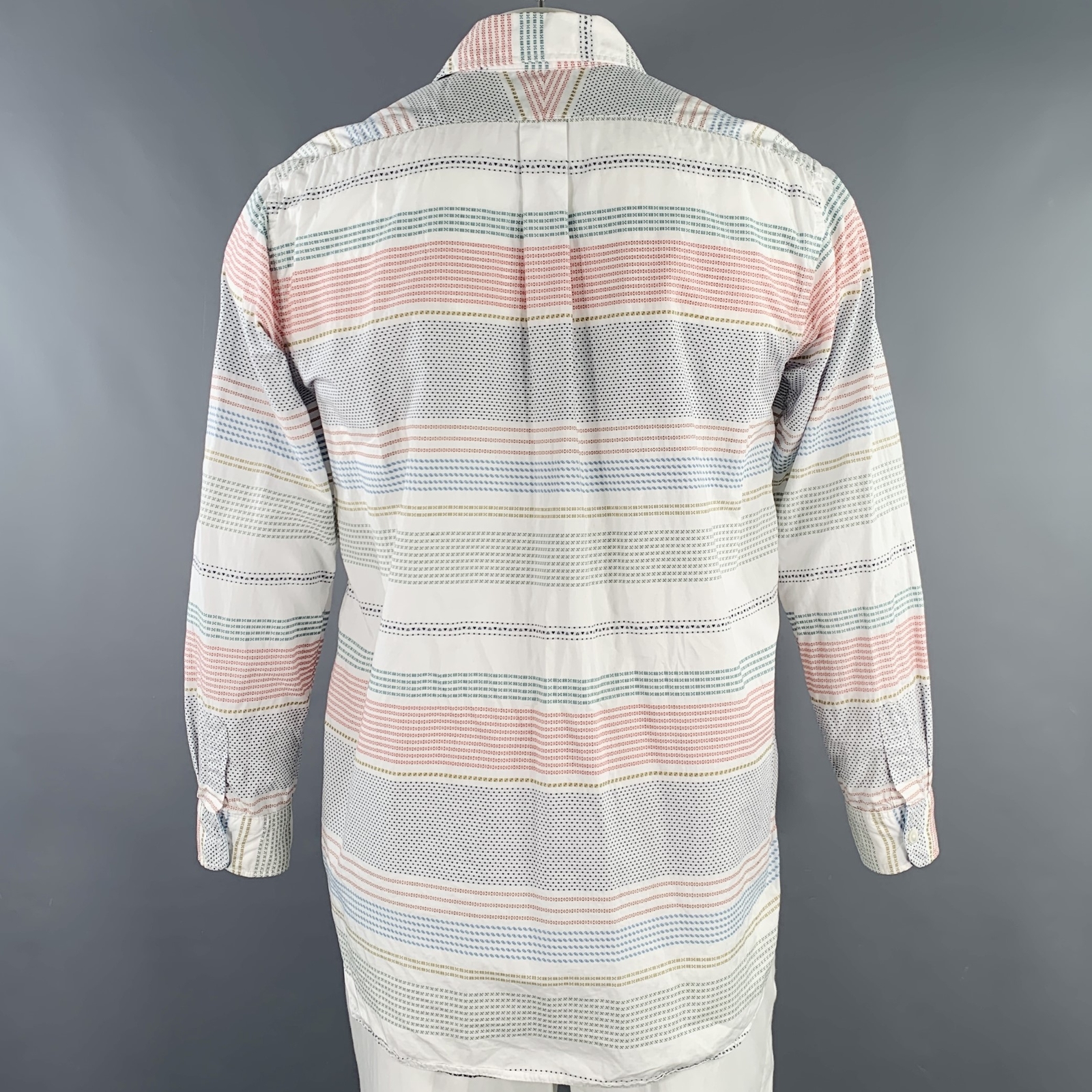 ENGINEERED GARMENTS Size L White Multi Color Stri… - image 4