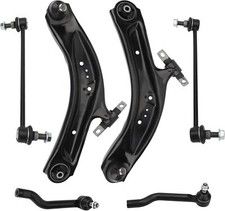 Front Lower Control Arms Tie Rods Sway Bars Kit for Nissan Rogue Sport 2014-2019