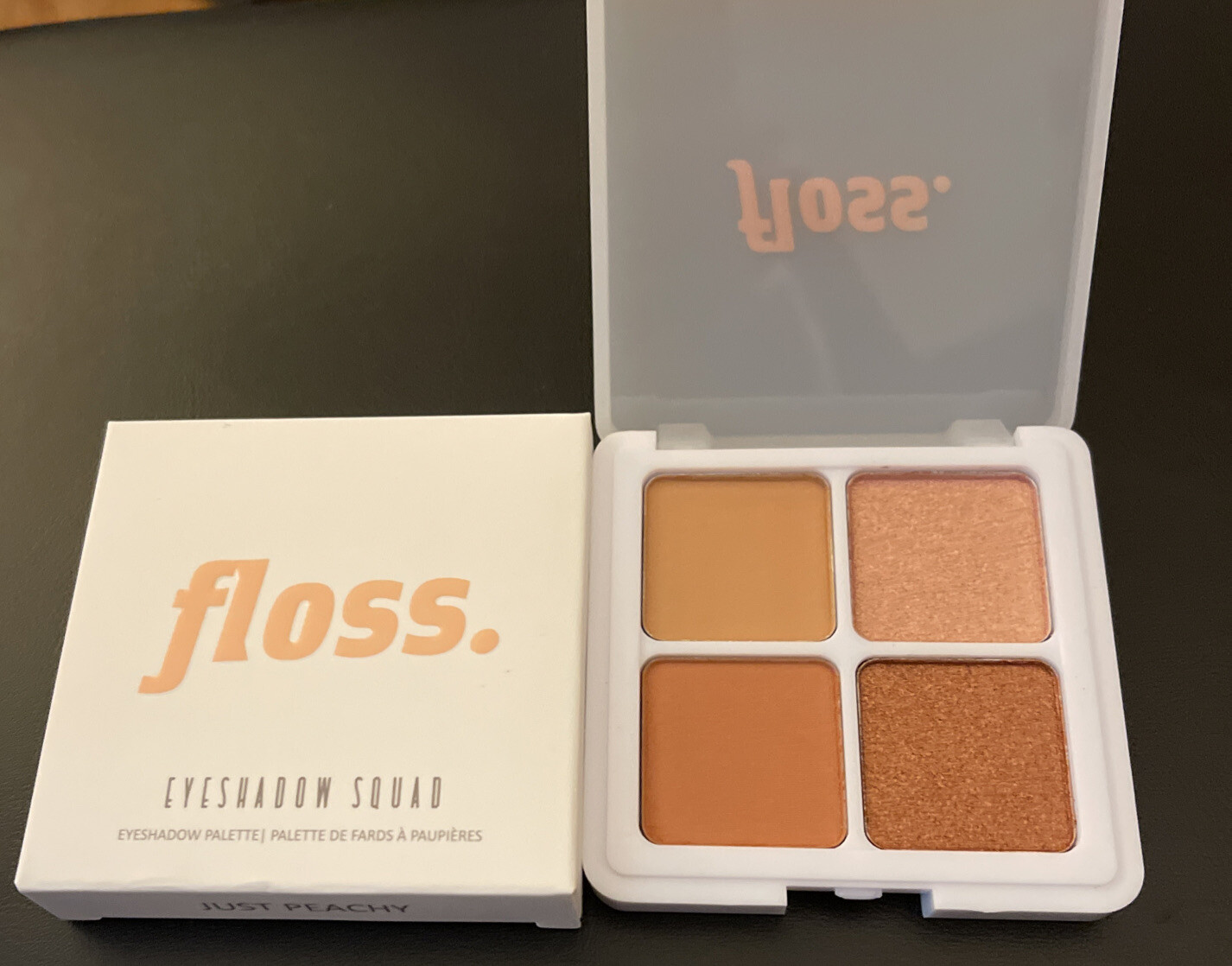 Floss Eyeshadow Squad JUST PEACHY Quad Palette Warm Nude And Soft Peach