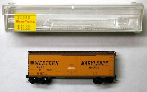 MTL Micro-Trains 21240 Western Maryland WM 14 40 pies enchufe puerta boxcar | Zustand: New