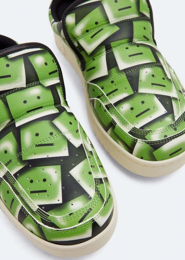 Acne Studios green and black slip-on sneakers bnwt RRP £360