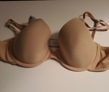 Maidenform 9402 7959 5701 Lined Underwire Demi T Shirt Bra Size 34B Nude