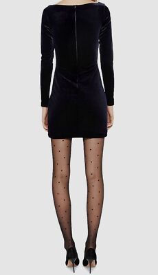 Bardot Xena Velvet Ruched Dress - Navy - Size 8 Bardot Xena Velvet Ruched Dress - Navy - Size 8