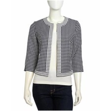 Laundry By Shelli Segal Clover Pattern Jacquard Jacket Size Us 4 Uk 8 S Small