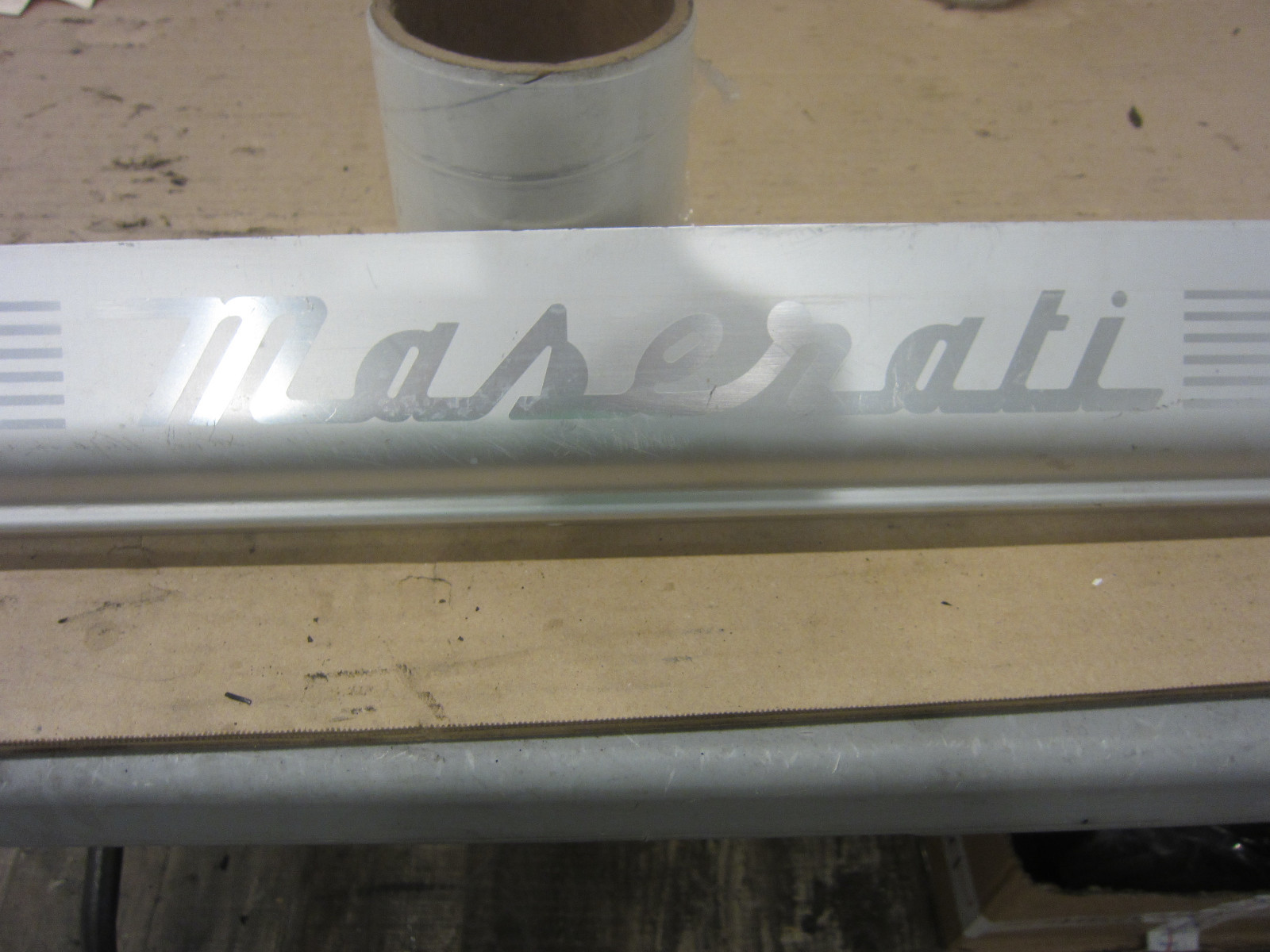 Maserati 4200 - LH Underdoor Moulding / Kick Plate - P/N  386100313