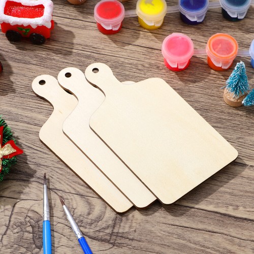 6 Pcs Wooden Fumble Toy Chopping Boards Bread Bin Wooden Child - Picture 9 of 12