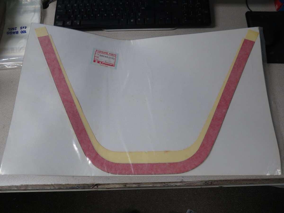NOS Kawasaki OEM S3 Seat Cover Pattern 1986 ZX600 56046-1743 | eBay