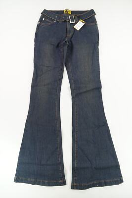 Screw Threads Jeans Britney W27 L34 27/34 blau stonewash Schlaghose Denim C515