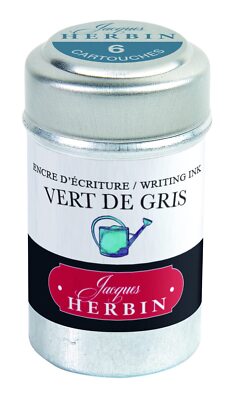 J.Herbin 20107T Packung mit 6 Tintenpatronen geeignet für Federhalter und Tin...
