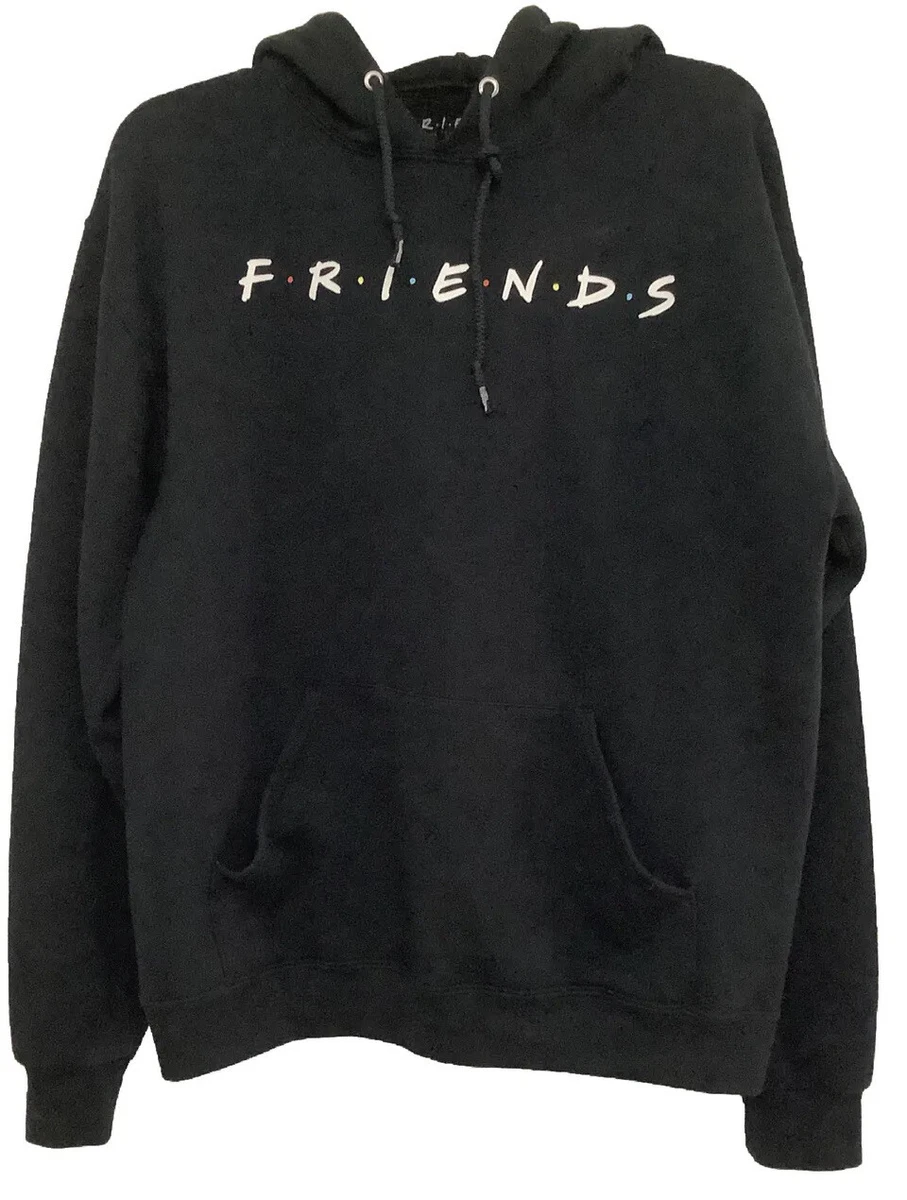 Friends The Television Series Black Pullover Hoodie Sweatshirt Size Medium
