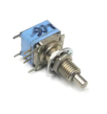 NOS Clarostat 5K Plastic Conductive Audio Taper Pot 1/8" Shaft, 1/4" Bushing. PD