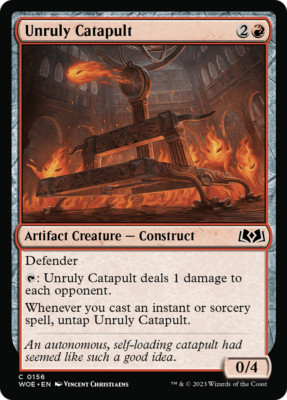 x4 Unruly Catapult WOE MTG 156 COMMON M/NM 4x