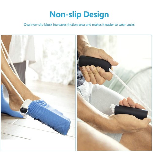 Sock Aid Sock Assistant Device with Foam Handles for Seniors, Elderly, Pregnant - Picture 3 of 8