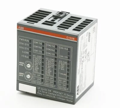 ABB CI506 1SAP221500R0001 CI506-PNIO E: B6 Bus Module PROFINET -unused/Attn- - Bild 1 von 4
