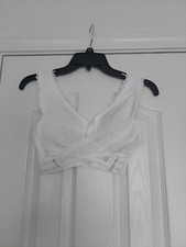 BRA CRISS CROSS COMFORT AND SUPPORT WHITE ONE SIZE