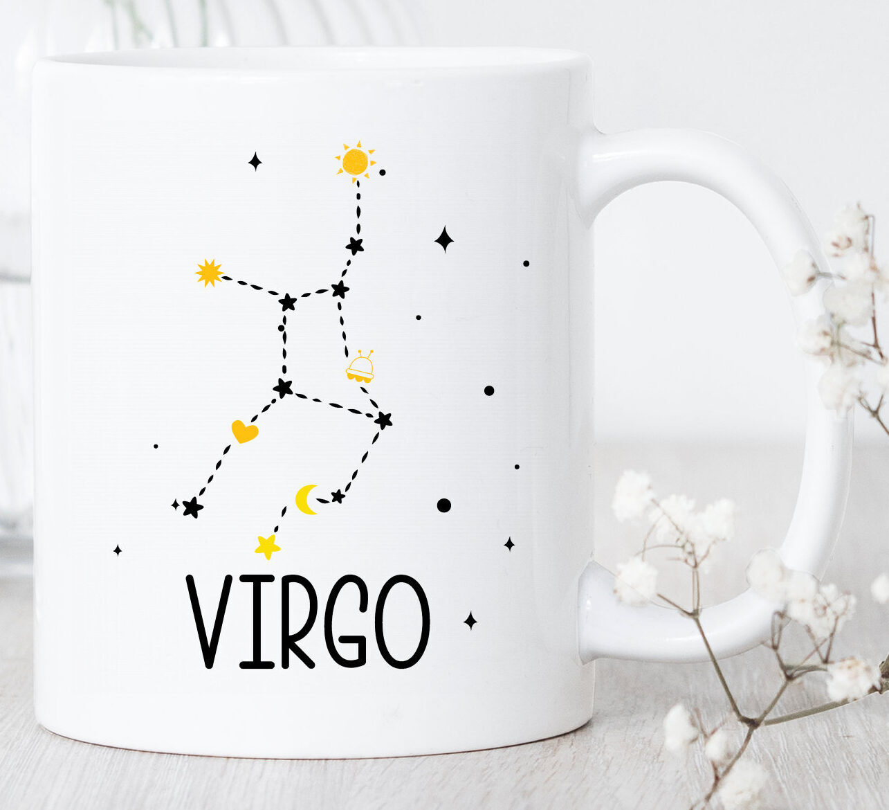 Virgo Zodiac Mug Stargazing Constellation Astrology Gift for Virgo Birthday