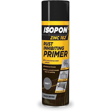 U-POL Isopon Zinc 182 Anti Rust Primer Aerosol Spray Inhibiting Rust TH230 450ml