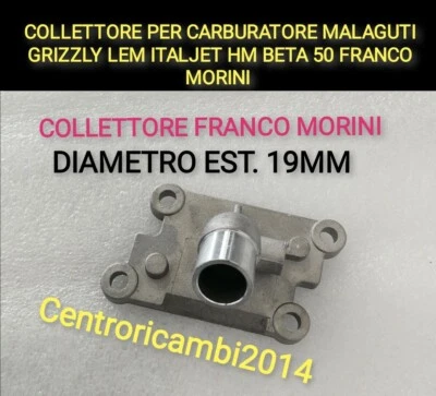 PER MOTORE FRANCO MORINI Collettore per Carburatore Per Malaguti Grizzly Lem ITALJET 50 HM FRANCO Morini